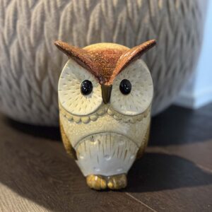 Uil Beige M Decoratie